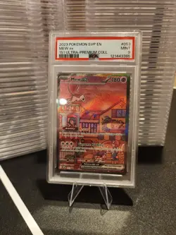 PSA 9 MINT Pokemon Mew ex 151 Ultra-Premium Collection Holo SVP053! - Image 1