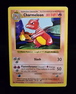 Pokemon TCG - CHARMELEON - SHADOWLESS - 24/102 - BASE SET (1999) - WOTC - MP/LP - Image 1