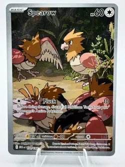 Pokemon TCG Spearow 151/132 S&V Mega Evolution Illustration Rare 2025 lp - Image 1