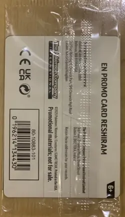 🔥 Pokemon TCG 🔥 HT EXC Phantasmal Flames Reshiram Promo Sealed 017/094 - Image 3
