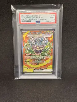 2025 Pokemon Pre En Special Illustration Rare #145 Teal Mask Ogerpon Ex PSA 9 - Image 1