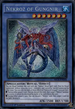 Nekroz of Gungnir EU 1st Ed Secret SECE-EN044 Yu-Gi-Oh! - Image 1