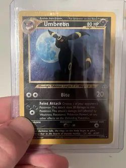 Umbreon 13/75 Pokemon Card WOTC Neo Discovery Holo DMG - Image 3