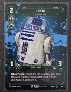 Star Wars Unlimited R2-D2 LAW 898 Prestige Card Lawless Time - Image 1