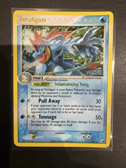 Feraligatr 4/115 Ex Unseen Forces Reverse Holo Rare Stamped Pokemon Card 2005 - Image 1