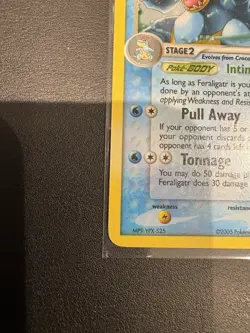 Feraligatr 4/115 Ex Unseen Forces Reverse Holo Rare Stamped Pokemon Card 2005 - Image 4