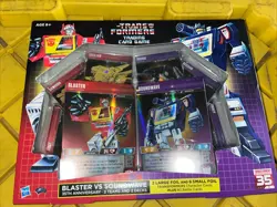 SDCC exclusive 2019 Transformers Trading Card Game BLASTER v. SOUNDWAVE Hasbro - Image 1