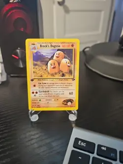 Pokemon Card Brock's Dugtrio Gym Challenge 1st Edition 22/132 Near Mint - Image 1