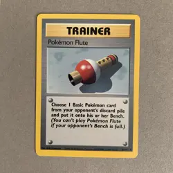 Pokemon TCG Flute Base Set Pokemon Card 86/102 Regular Uncommon - Near Mint NM - Image 1