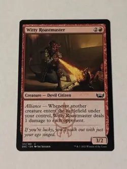 MTG Witty Roastmaster - Streets of New Capenna NM - Image 1