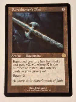 Runechanter's Pike - Retro Frame -The Brothers War Magic the Gathering MTG Nice! - Image 1