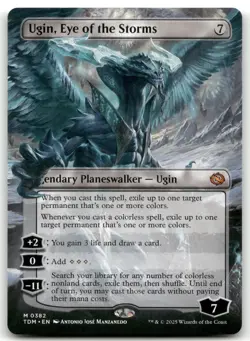 Ugin, Eye of the Storms (Borderless) Tarkir: Dragonstorm Mtg Magic the Gathering - Image 1