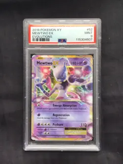 Pokemon Cards: Evolutions Rare Holo: Mewtwo EX 52/108 - Image 1