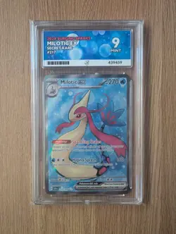 Milotic Ex 217/191 2024 Surging Sparks SR ACE 9 Mint Graded Pokemon TCG - Image 1