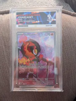 Charcadet 022 Black Star Promo Phantasmal Flames ETB Pokemon TCG ACE 9 Mint - Image 1