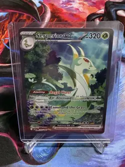 Pokemon Serperior ex 164/086 Holo Special Illustration Rare Sv: Black Bolt NM - Image 1