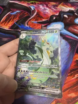 Pokemon Serperior ex 164/086 Holo Special Illustration Rare Sv: Black Bolt NM - Image 4