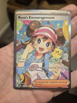 Pokemon TCG Rosa's Encouragement SAR 123/088 Perfect Order - Mint, Pack Fresh - Image 1