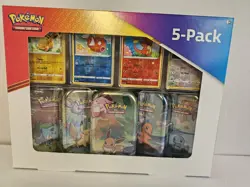 2021 Pokemon TCG - Costco Exclusive 5 Mini Tin Box Set - Image 1