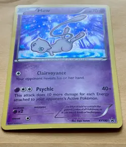 2017 Pokemon Mew #XY192 Black Star Promo Holo Mythical Collection NM - Image 2
