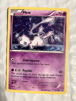 2017 Pokemon Mew #XY192 Black Star Promo Holo Mythical Collection NM - Image 4