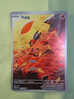 Tepig - 096/086 White Flare (Pokemon) Full Art Illustration Rare Near Mint Fresh - Image 1