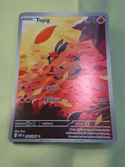 Tepig - 096/086 White Flare (Pokemon) Full Art Illustration Rare Near Mint Fresh - Image 2