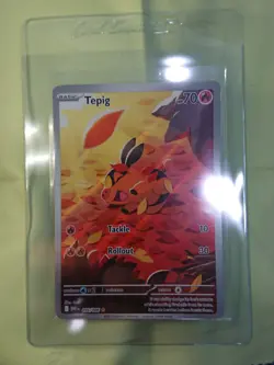 Tepig - 096/086 White Flare (Pokemon) Full Art Illustration Rare Near Mint Fresh - Image 5