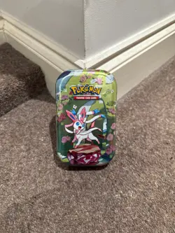Pokemon Scarlet & Violet Prismatic Evolutions - Mini Tin - Sylveon FULLY SEALED - Image 1
