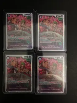 4x Donquixote Doflamingo OP10-071 - One Piece TCG English - SR Foil Playset NM - Image 1