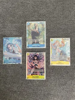 One Piece CCG Heroines EB-03 Nico Robin, Vivi and Nami assorted cards - Image 1