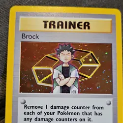 Pokemon Brock Gym Heroes Trainer Holo Rare 015/132 English 2000 TCG Card - Image 2