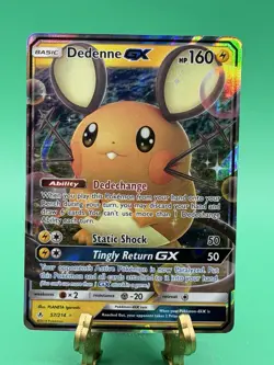 Pokemon Card Unbroken Bonds Dedenne GX 57/214 Rare GX Holo - Image 1