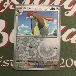 Pidgeotto Reverse Holo NM 017/165 Scarlet & Violet 151 Pokemon Pack Fresh Card - Image 1
