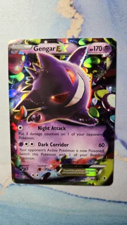 Pokemon Gengar EX TCG Phantom Forces Ultra Rare Holo Card 34/119 NM Condition - Image 2