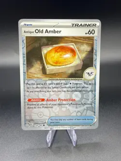 Pokemon TCG - Antique Old Amber Reverse Holo - Scarlet & Violet 151 154/165 - Image 1