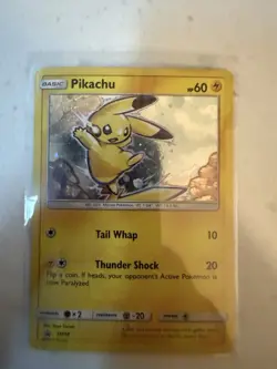 Pokemon Pikachu SM98 Sun & Moon Promos Promo Holo Basic HP60 Tail Whap - Image 1