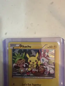 Pokemon Pikachu XY95: XY Black Star Promo Holo Basic HP 60 Quick Attack - Image 2