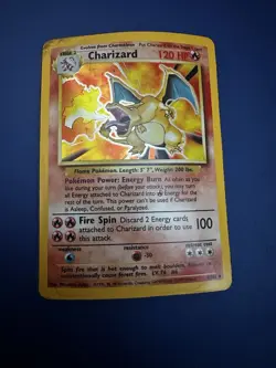 1999 Pokemon Charizard 4/102 Base Set Holo Rare WOTC Vintage READ - Image 1