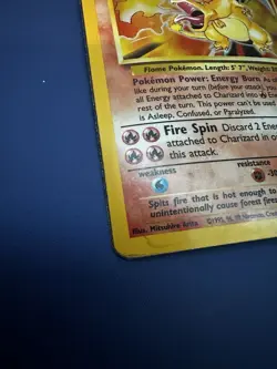 1999 Pokemon Charizard 4/102 Base Set Holo Rare WOTC Vintage READ - Image 2