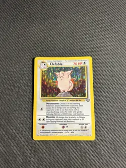 Pokemon TCG Clefable 1/64 Jungle Holo Rare MP - Image 3