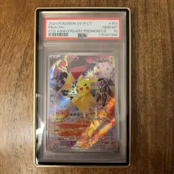 Pikachu 5th Anniversary Chinese 153/SV-P PSA 10 Pokemon Premium CS Promo Rare - Image 1