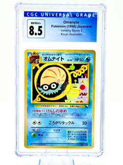 VINTAGE Pokemon 1998 Japanese Vending Series 2 OMANYTE #138 CGC 8.5 NM/MINT+ - Image 1