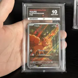 Pokemon TCG Vulpix 138/132 - Mega Evolutions - Ace 10 - Perfect Subgrades - Image 1