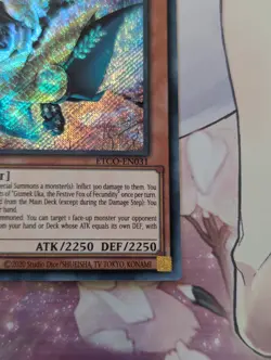 Yugioh Gizmek Uka, the Festive Fox of Fecundity ETCO-EN031 Secret Rare 1st Ed NM - Image 5