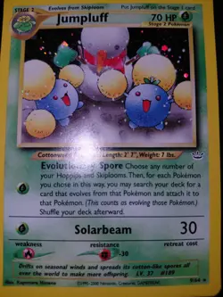 Jumpluff 9/64 Neo Revelation Holo Rare Vintage Pokemon Card - Image 1