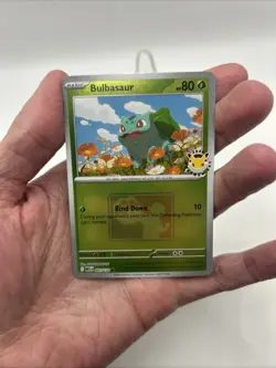 001/132 Bulbasaur 2026 Pokemon Day League Stamped Promo Card Mega TCG Play - Image 3
