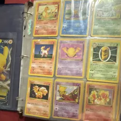 Pokemon Base Set Binder Lot Wizards 1999 Charmander Ponyta Trainer Energy Cards - Image 2