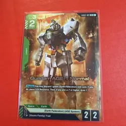 Gundam AGE-1 Normal LR - GD02-021 - Dual Impact Gundam TCG Card Game - Image 1