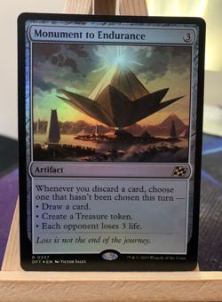 Magic The Gathering- Monument to Endurance- RARE- FOIL CARD - Image 1